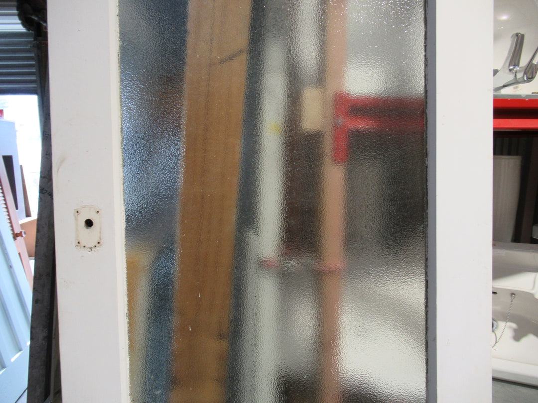 1 Lite Vintage Glitter Glass Native Timber Internal Door 2020H x 810W x 45D