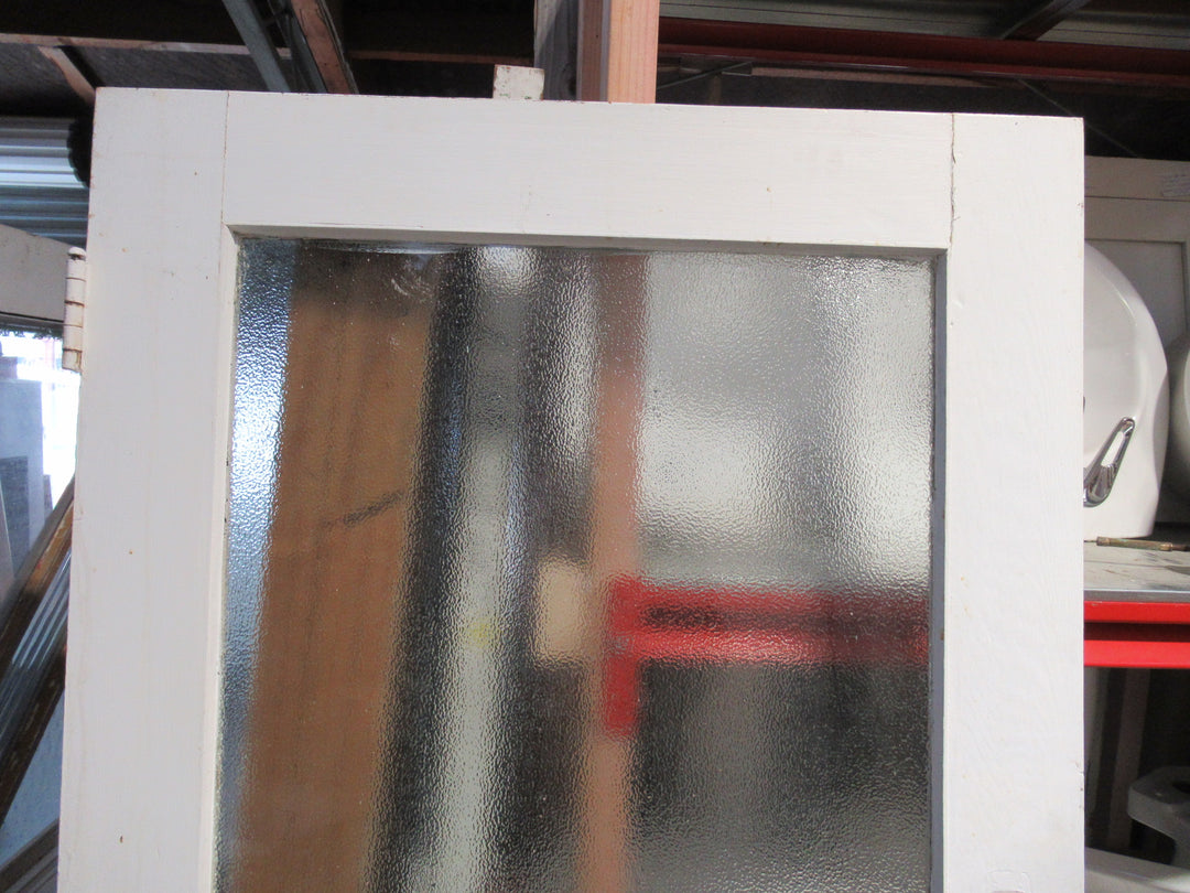 1 Lite Vintage Glitter Glass Native Timber Internal Door 2020H x 810W x 45D