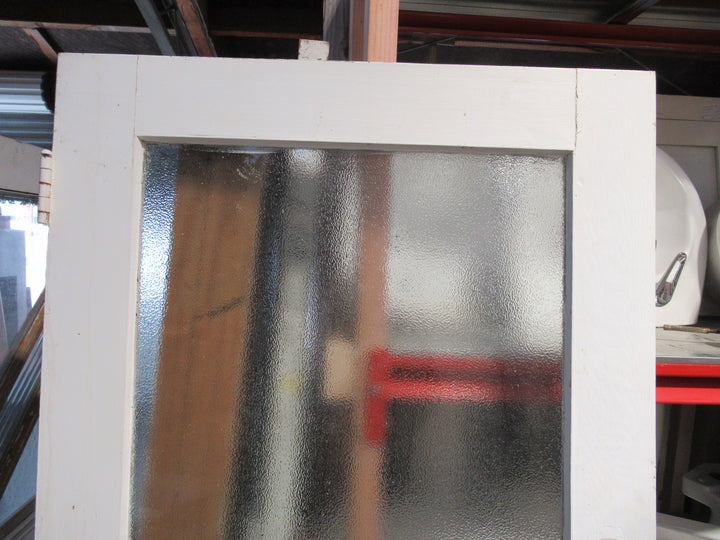 1 Lite Vintage Glitter Glass Native Timber Internal Door 2020H x 810W x 45D