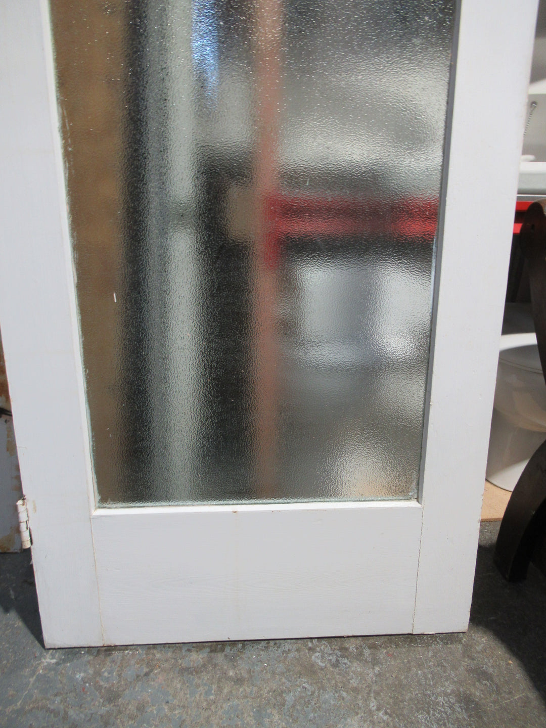 1 Lite Vintage Glitter Glass Native Timber Internal Door 2020H x 810W x 45D