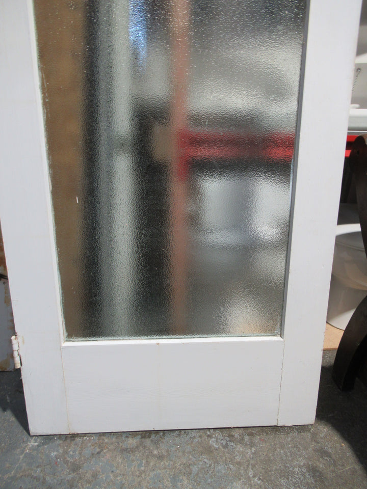 1 Lite Vintage Glitter Glass Native Timber Internal Door 2020H x 810W x 45D