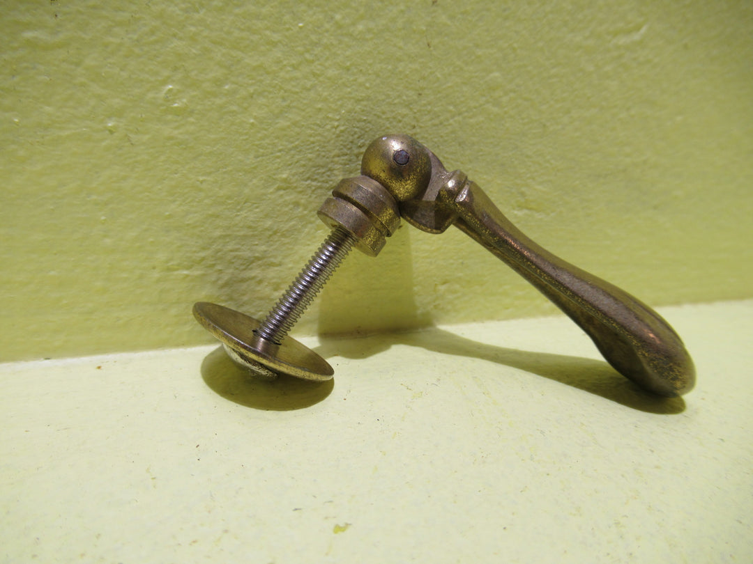 Brass Raindrop Pull Handles Plate 20Dia/Drop 55L x 20H