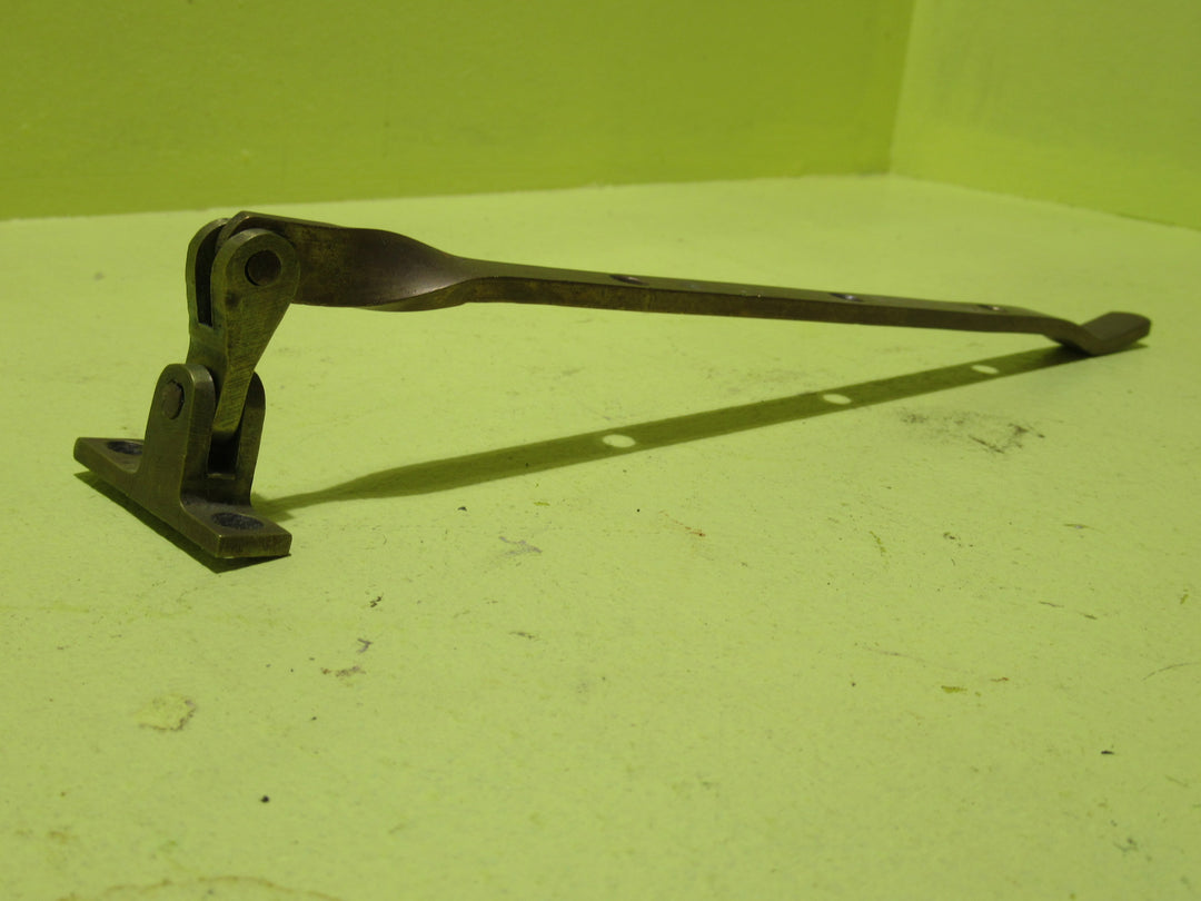 Brass NZ Made Scoup End Fanlite Stay 310L x 14W