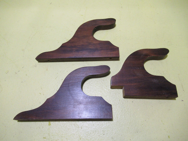 Wooden Mahognay Coloured Curtain Bracket (Set of 3) 132-192H x 18W x 111D
