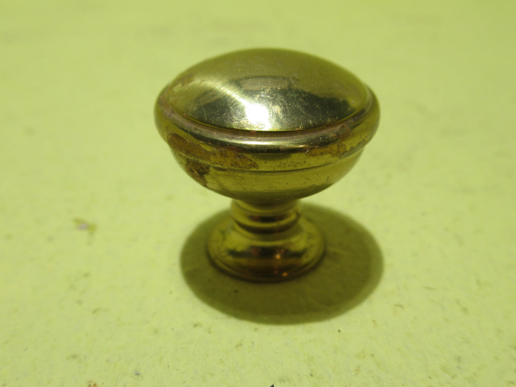 Brass Round Small Door/Cupboard Knob 25H x 25W x 23D