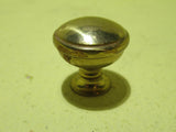 Brass Round Small Door/Cupboard Knob 25H x 25W x 23D
