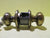 Antique Brass Effect Thumb Push Privacy Knob   50Dia/Plate 65Dia x 60H