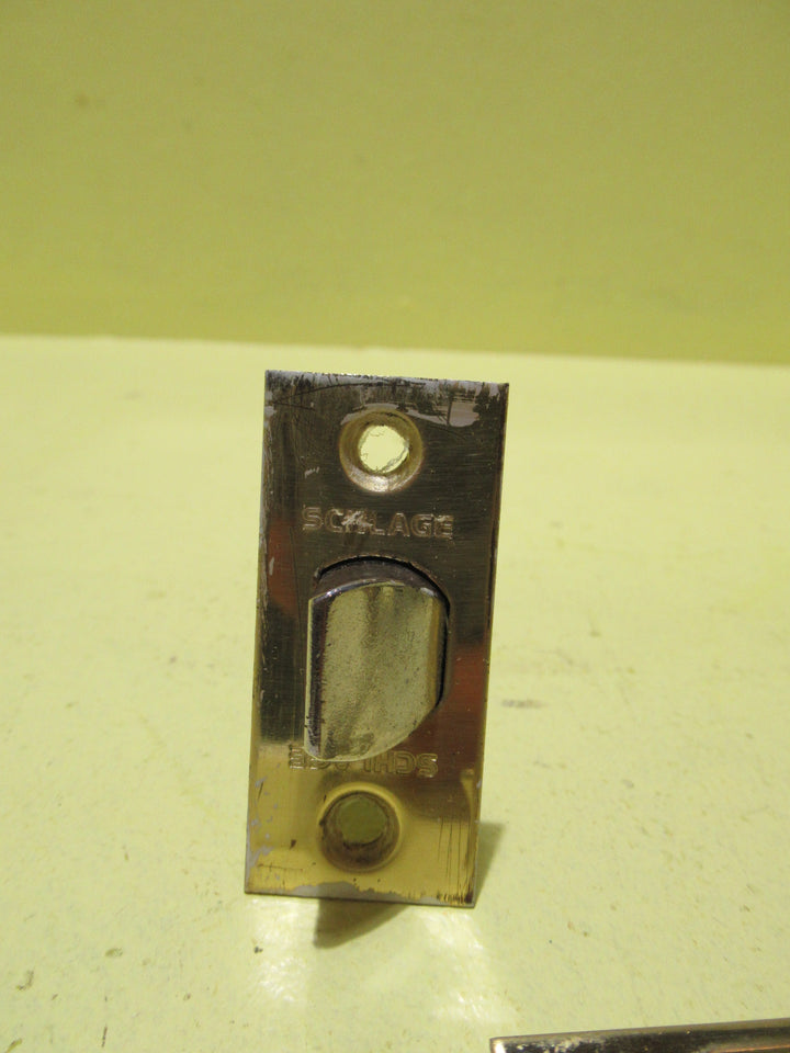 Antique Brass Effect Thumb Push Privacy Knob   50Dia/Plate 65Dia x 60H