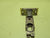 Antique Brass Effect Thumb Push Privacy Knob   50Dia/Plate 65Dia x 60H