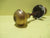 Brass Wide Ribbed Hollow Pressed Knob Set no Rose  170L x 45D