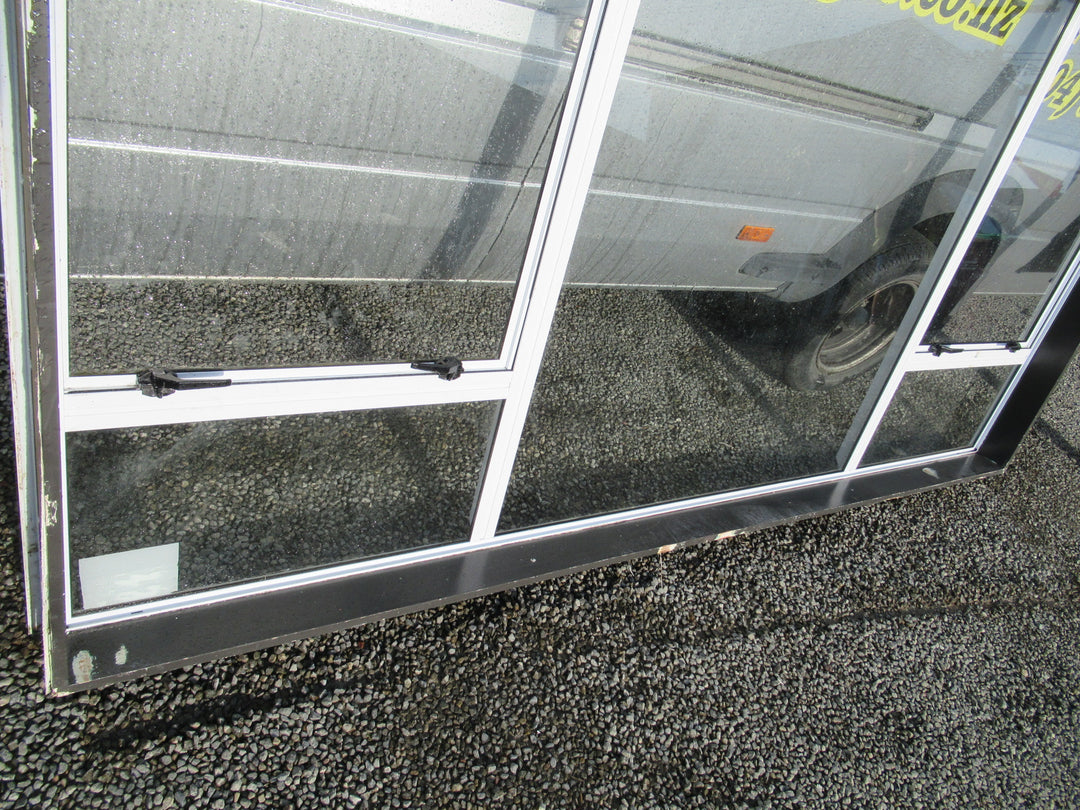 White Aluminium 5 Light Window with 2 Opening Window and Picture Window. 1400H x 2960W x 160D