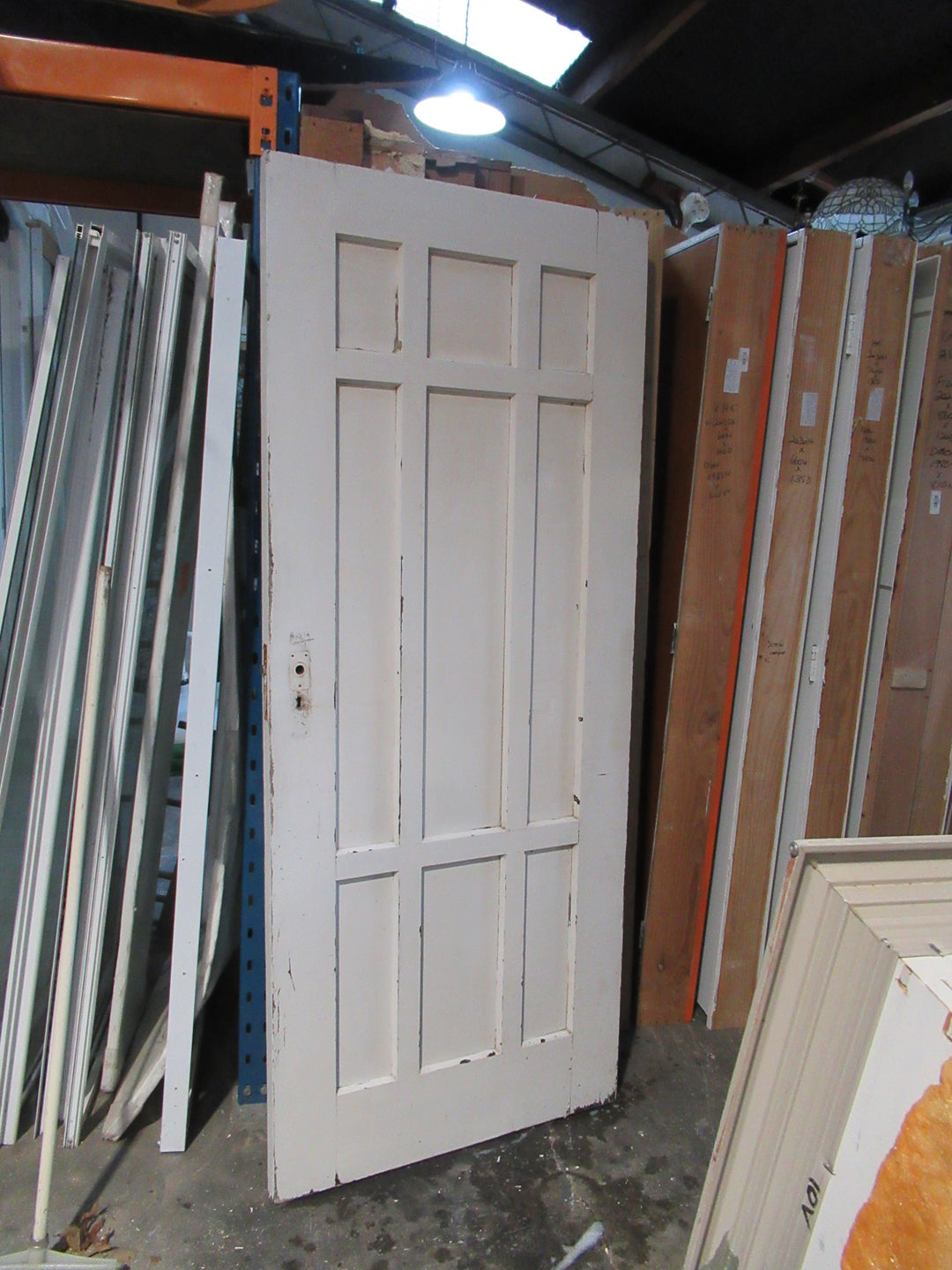 9 Panel Paint Finish Timber Door 1980H x 815W x 45D