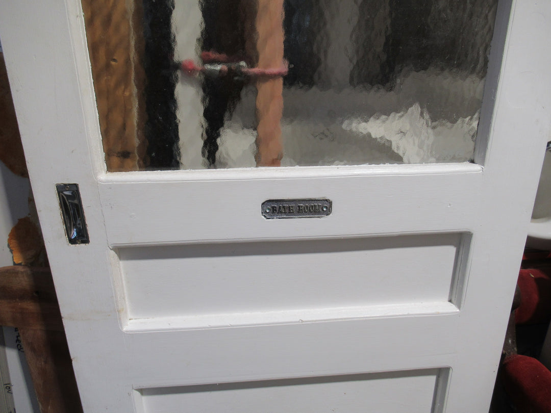 2 Panel, 1 Lite Sliding Bathroom Door 1990H x 800W x 40D