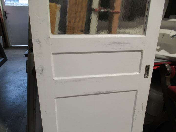 2 Panel, 1 Lite Sliding Bathroom Door 1990H x 800W x 40D