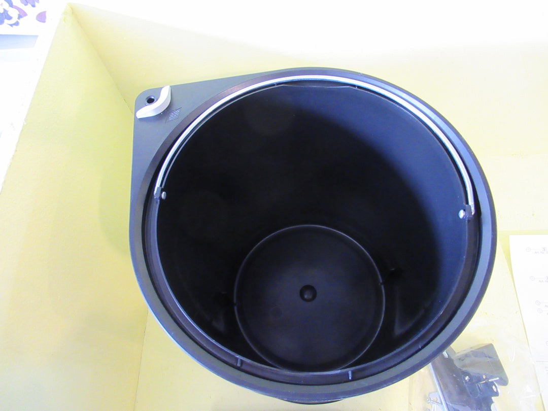 Classic Round 11 Litre Steel - Brushed Silver Rubbish Bin 280H x 270Dia