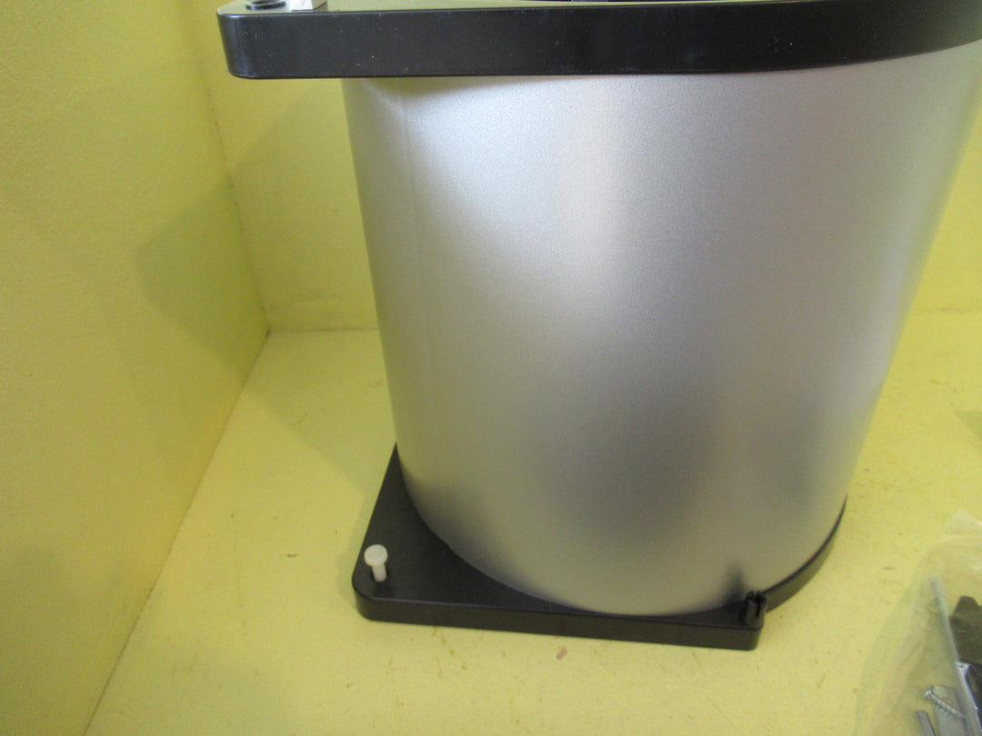 Classic Round 11 Litre Steel - Brushed Silver Rubbish Bin 280H x 270Dia
