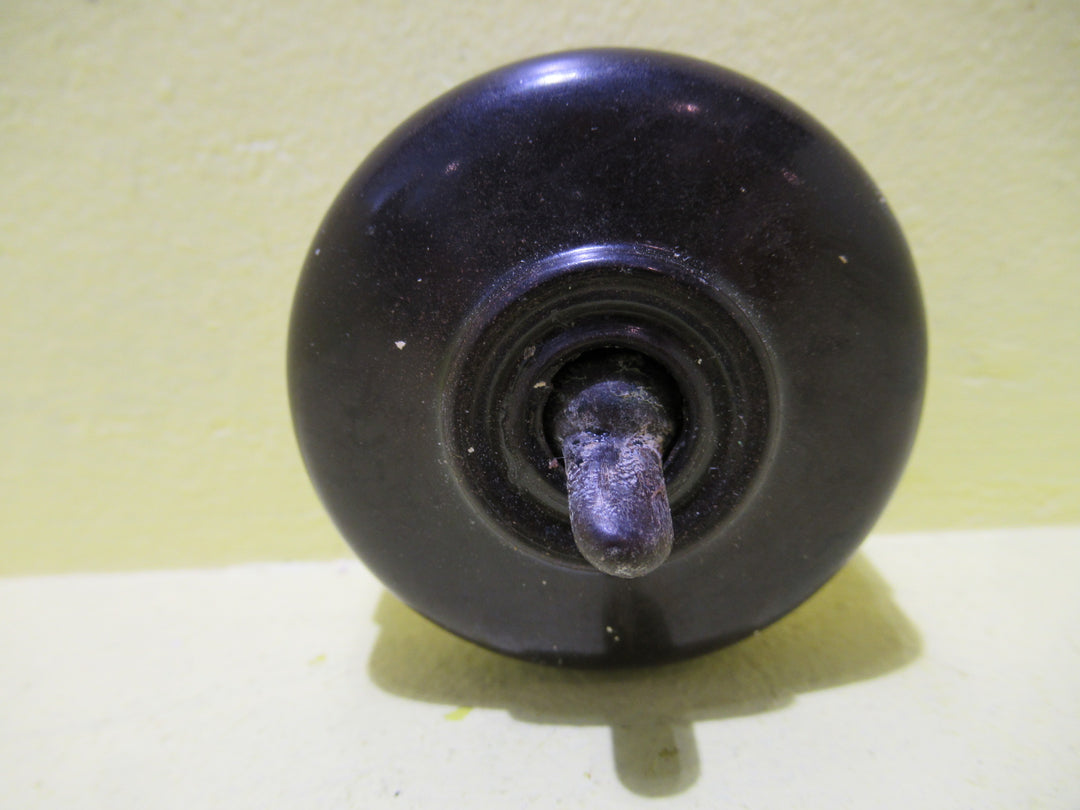 Landor Porcelain & Bakelite Round Straight Sided Dome Light Switch 57Dia x 38H