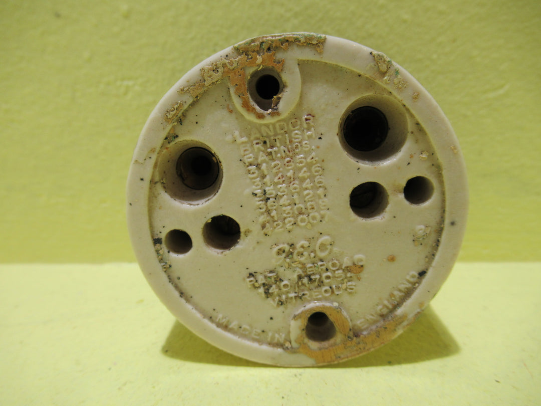 Landor Porcelain & Bakelite Round Straight Sided Dome Light Switch 57Dia x 38H