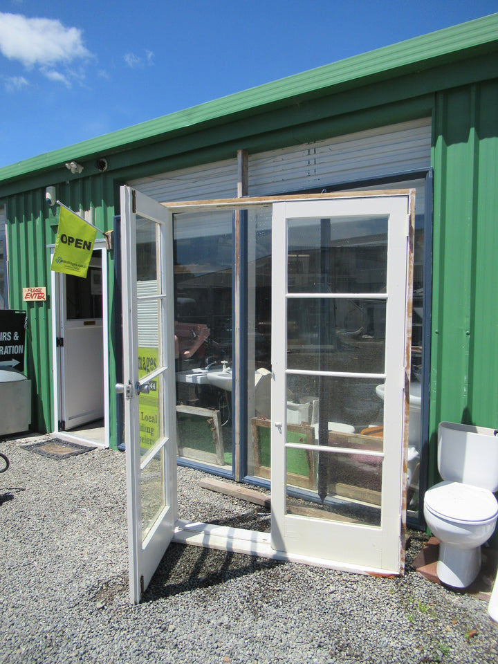 Wooden 4 Lite French Door 2050H x 1440W/Doors1970H x  670-1340W