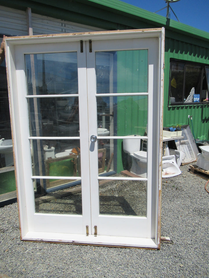 Wooden 4 Lite French Door 2050H x 1440W/Doors1970H x  670-1340W