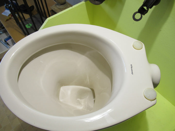 Almond Ivory McSkimming Toilet Pan 410H x 35W x 480D