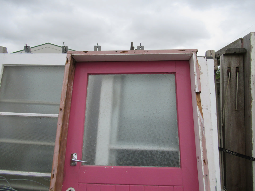 1 Lite T & G Door with a Cat Flap Frame 1970H x 860W x 140D/Door 1950H x 810W