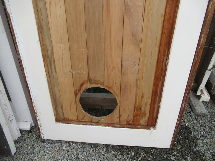 1 Lite T & G Door with a Cat Flap Frame 1970H x 860W x 140D/Door 1950H x 810W