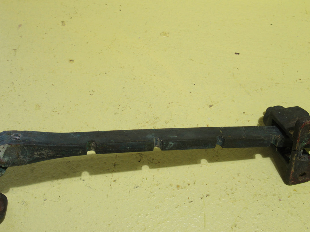 Vintage Antique Brass Staged Restrictor Angle Stay Plate 50 W x 20D/Stay 30H x 445L x  15D