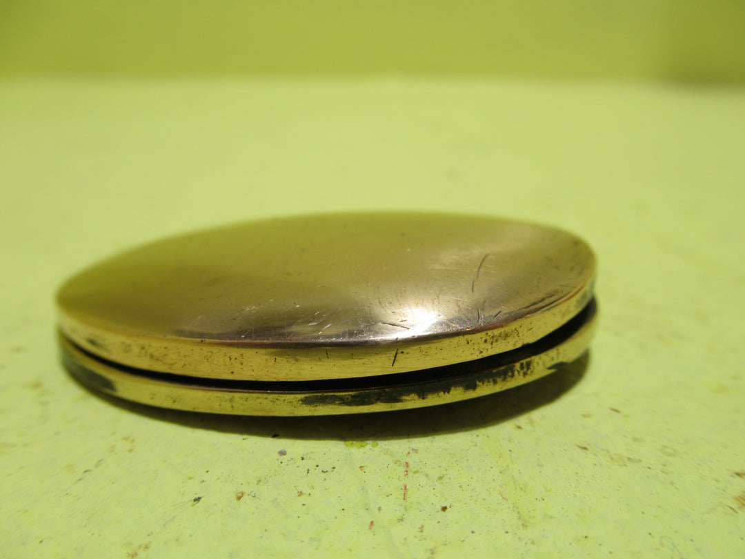 Polish Brass Covered Oval Escutcheon 45H x 30W x 6D