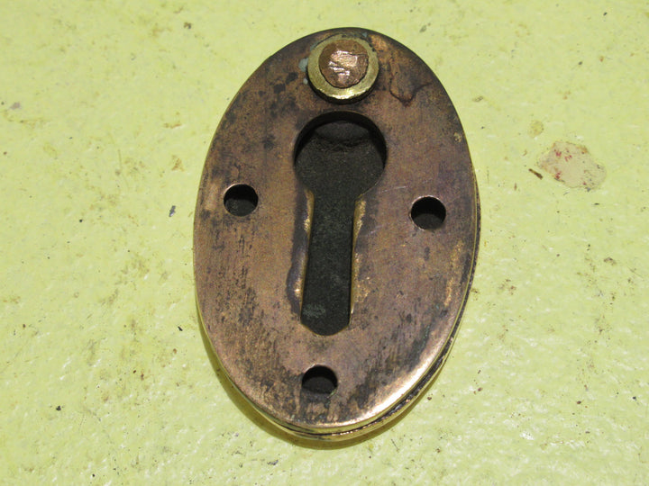 Polish Brass Covered Oval Escutcheon 45H x 30W x 6D