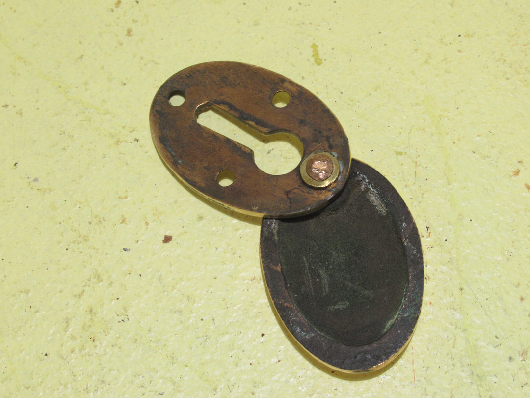 Polish Brass Covered Oval Escutcheon 45H x 30W x 6D