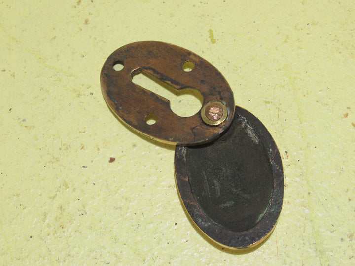 Polish Brass Covered Oval Escutcheon 45H x 30W x 6D