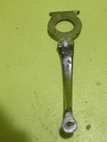 Art Deco Chrome Door Pull with Key Hole & Barrel and Night Latch
