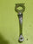 Art Deco Chrome Door Pull with Key Hole & Barrel and Night Latch
