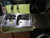 Narrow Double Kitchen Sinks with Drainer 1260L x 450W x 150D