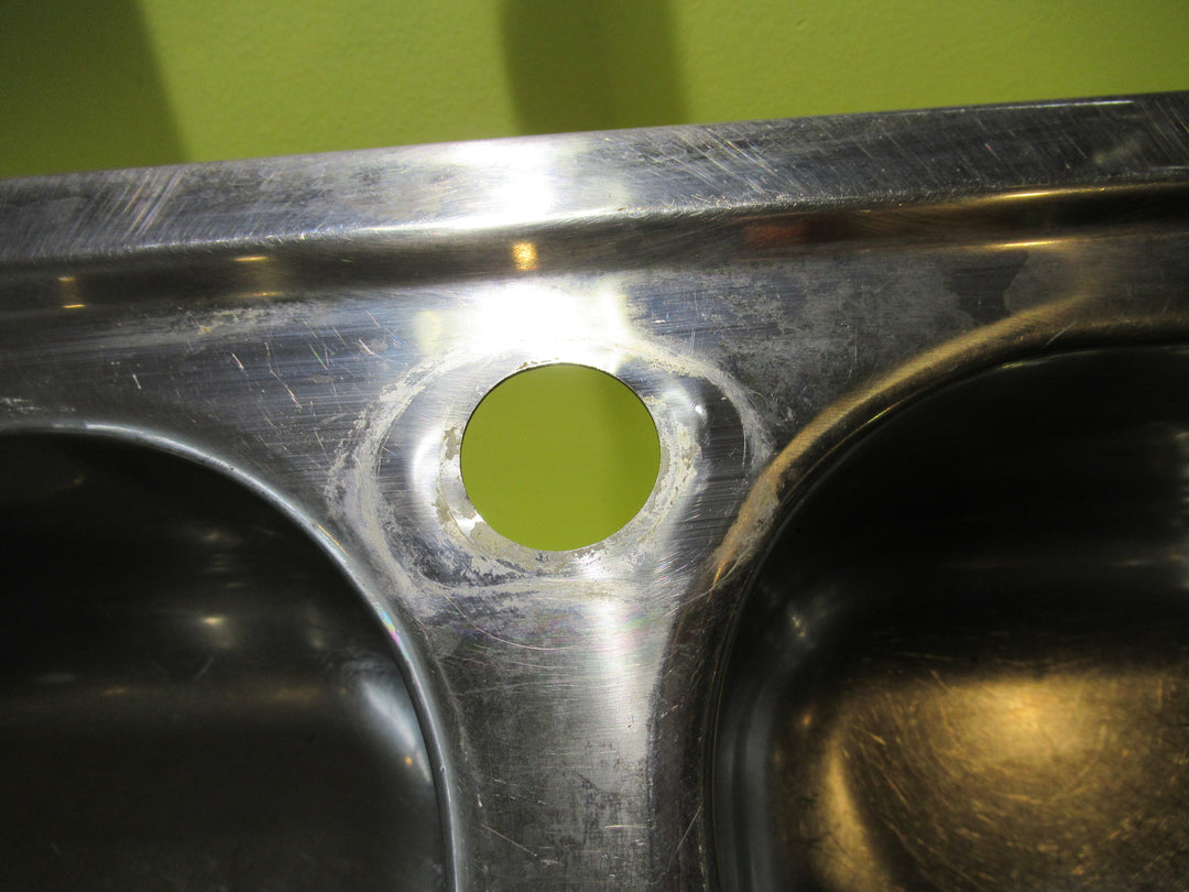 Narrow Double Kitchen Sinks with Drainer 1260L x 450W x 150D