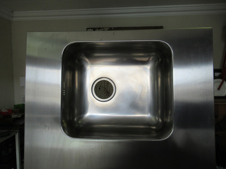 Stainless Steel Custom Kitchen Bench with Moulded Bowl 1705L x 690W/Bowl 410L x 360W x 180D