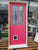 Pink 2 Lite T & G Door with Cat Flap and Frame 2090H x 870W x 175D/Door 1980H x 810W