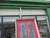 Pink 2 Lite T & G Door with Cat Flap and Frame 2090H x 870W x 175D/Door 1980H x 810W