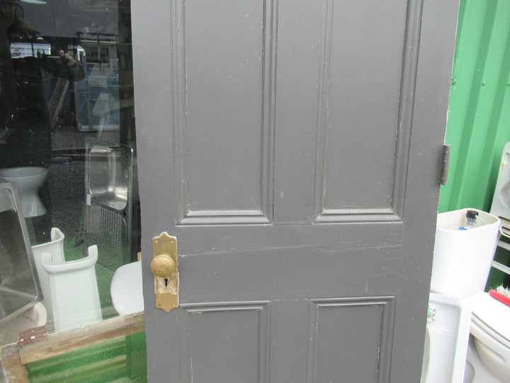 5 Panel Front Entrance Door with Side Lite, Brass Hardware and Frame 2010H x 1220W/Door 1960H x 780W