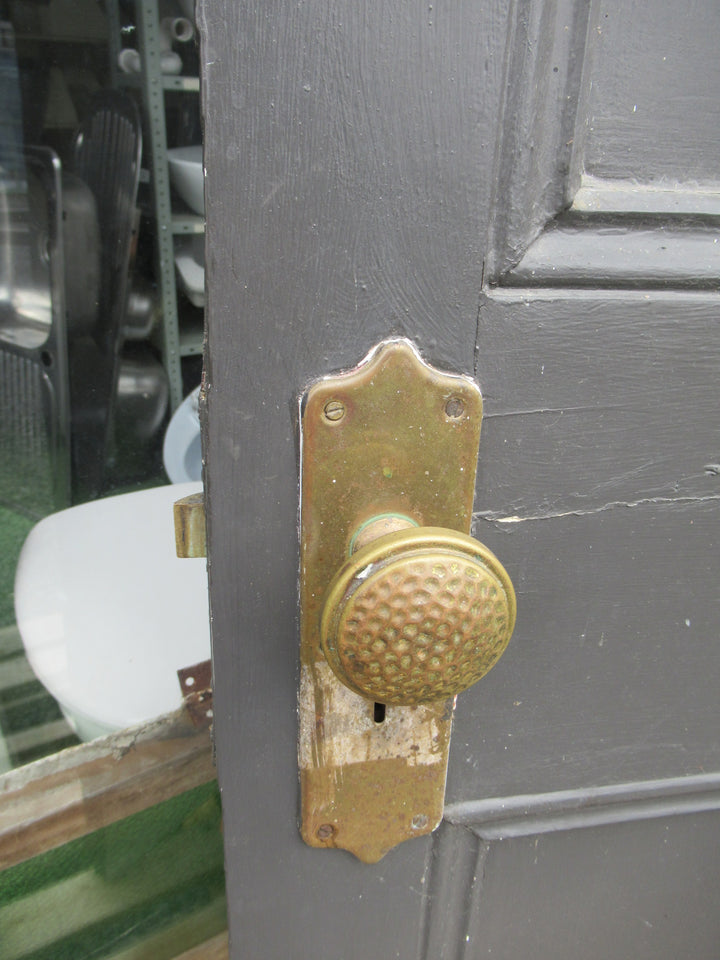 5 Panel Front Entrance Door with Side Lite, Brass Hardware and Frame 2010H x 1220W/Door 1960H x 780W