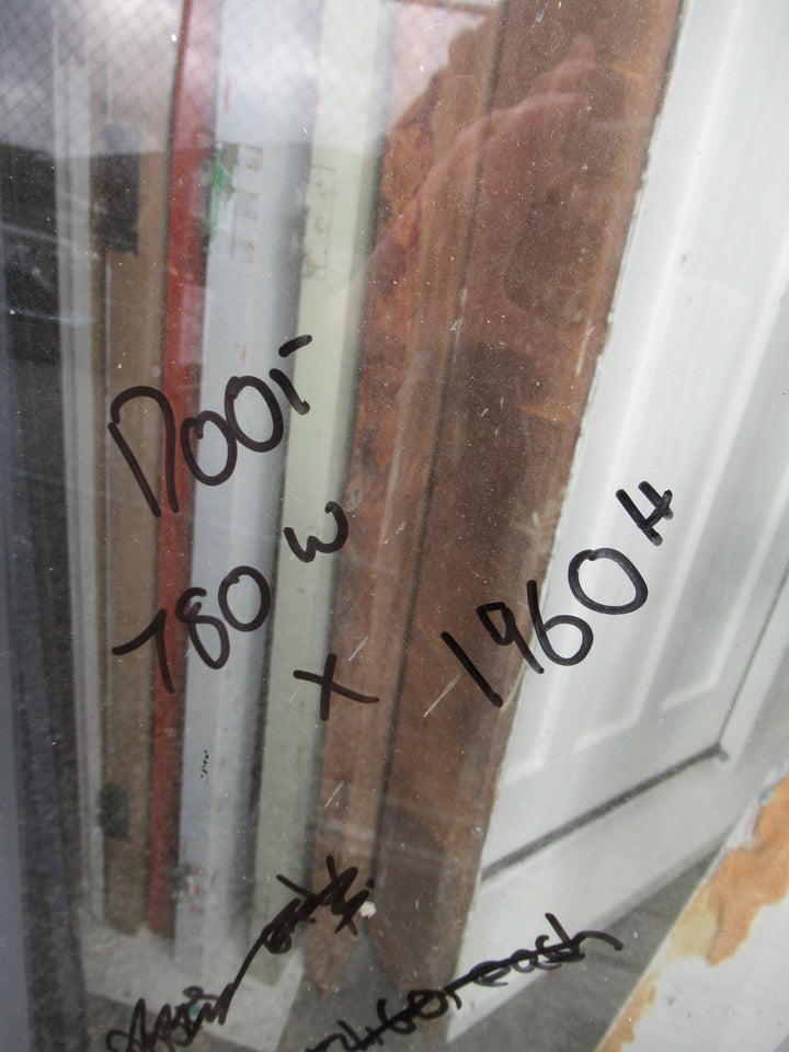 5 Panel Front Entrance Door with Side Lite, Brass Hardware and Frame 2010H x 1220W/Door 1960H x 780W