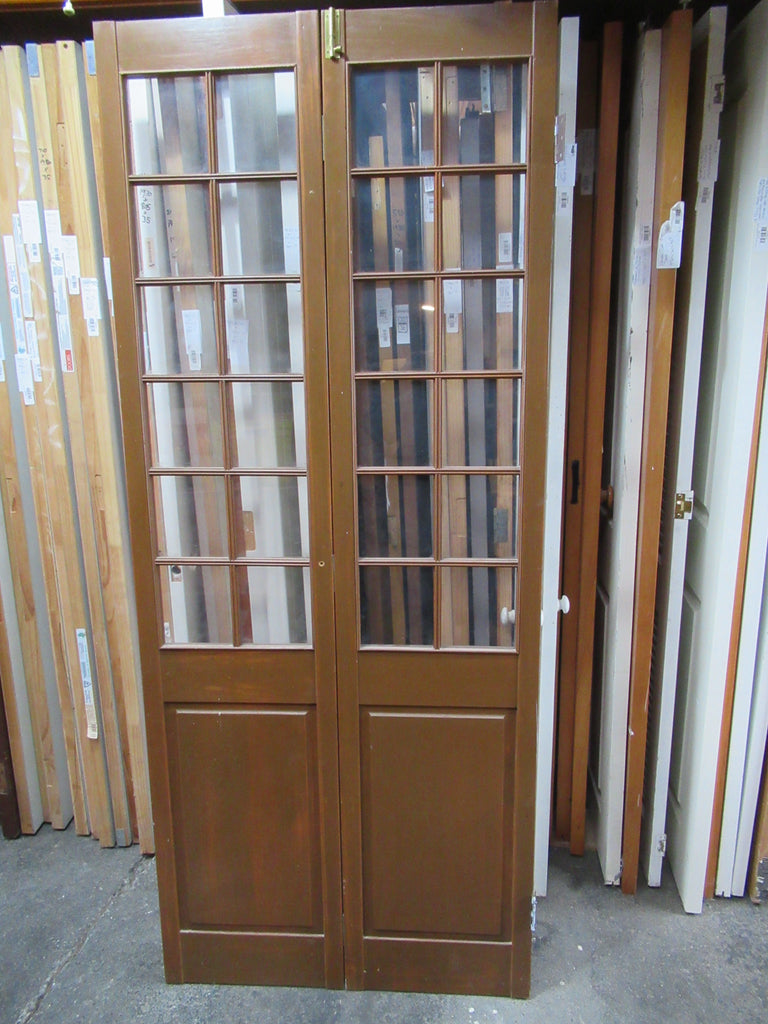 12 Lite, 1 Panel Colonial Internal Bifolding Doors 1960H x 405-810-1620x 25D