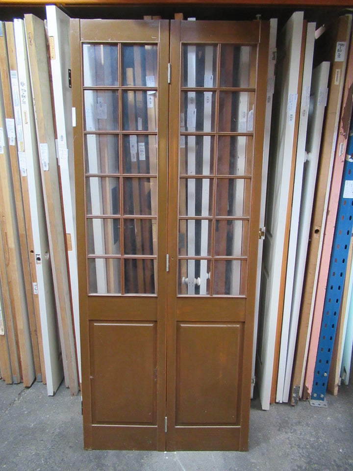 12 Lite, 1 Panel Colonial Internal Bifolding Doors 1960H x 405-810-1620x 25D