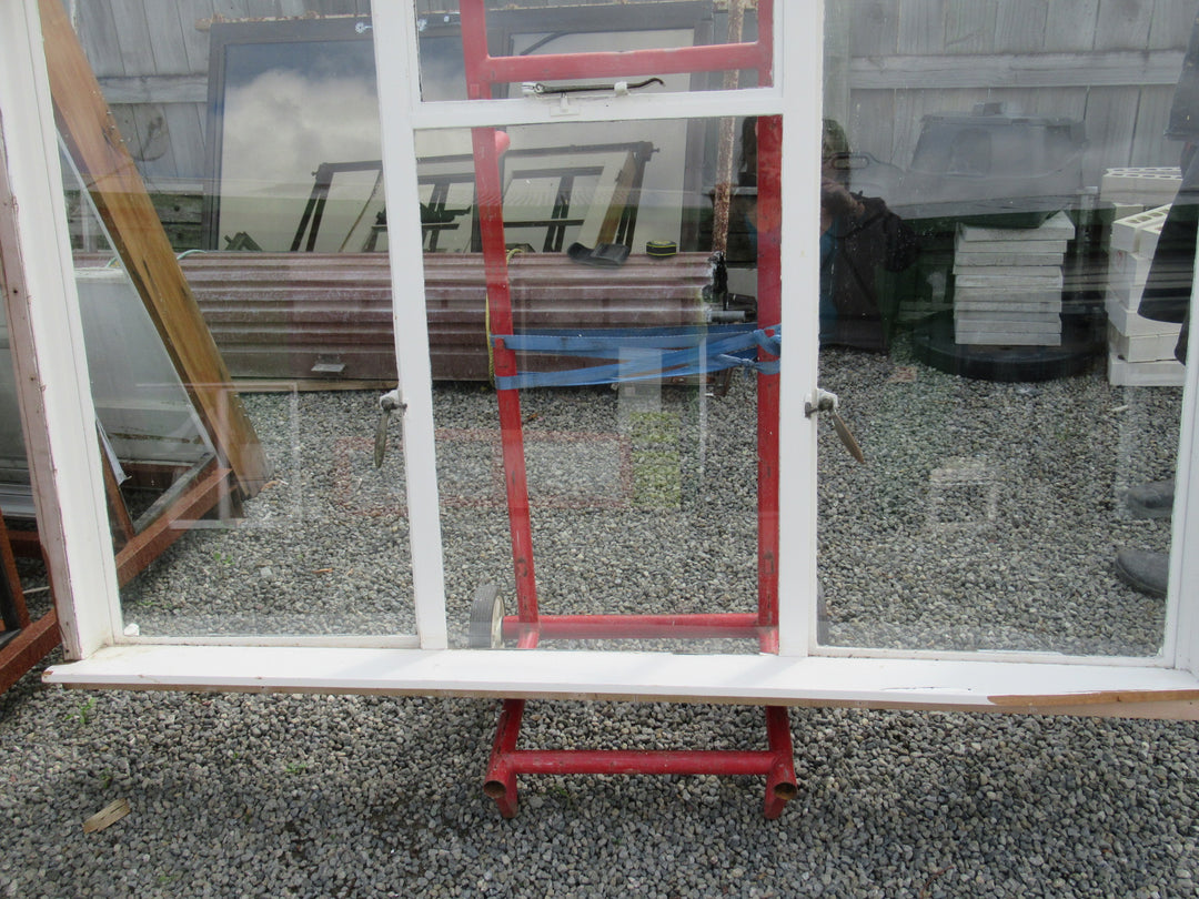 Chapman Taylor Obscure Casment Window with Metal Frame & Brass Hardware