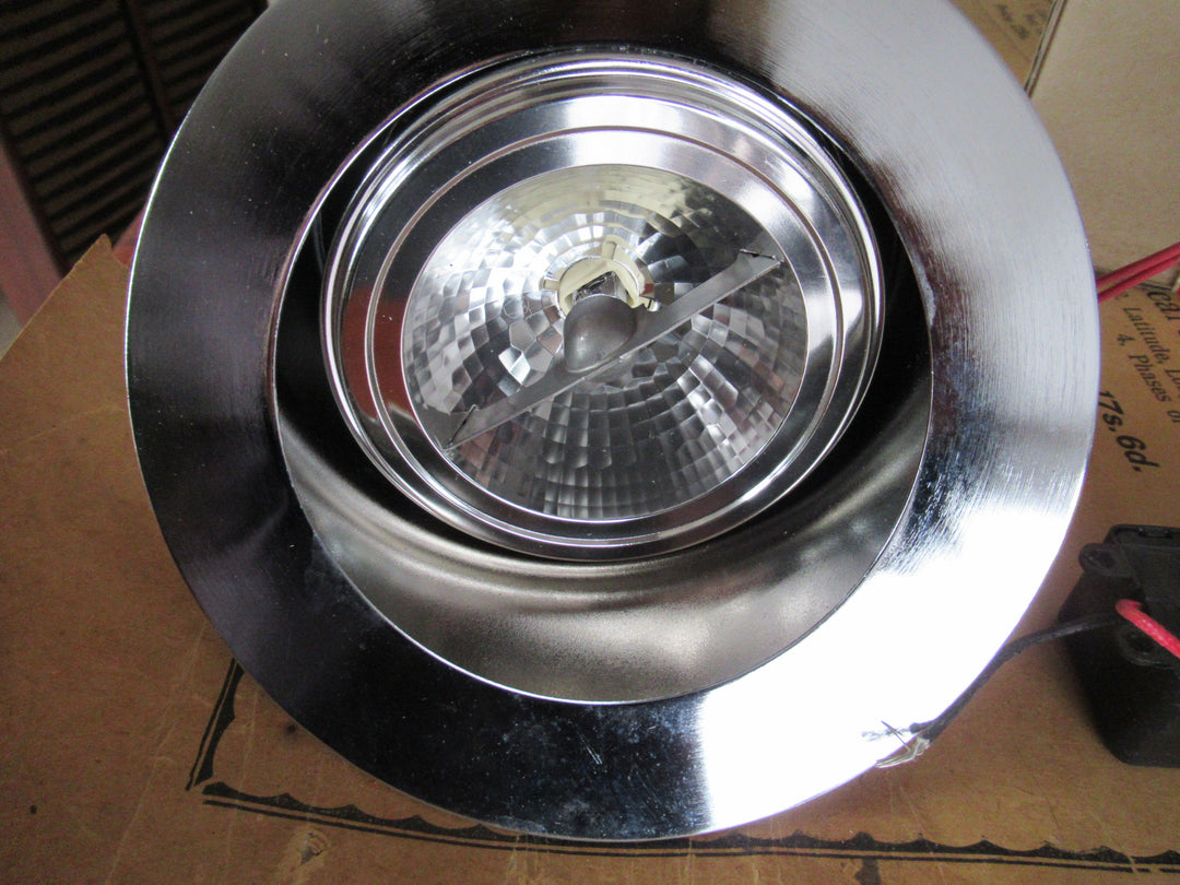 Matt Chrome Prolite AR111 Recessed with  Transformer Model No SP105M 12V 100W