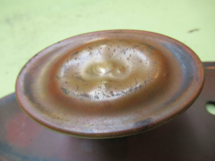 Vintage Ridge Oval Knob Handle with Oval Ridged Plates 252L x 72W/Knob 70L x 40W x  43H