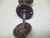 Small  Brass Solid Oval Knob with Rose Plate 55L x 35W x 55H/Plate 60D