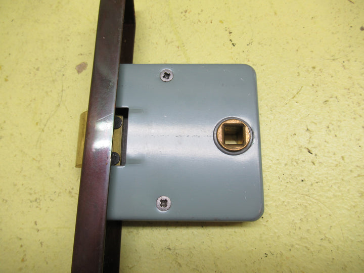 Art Deco French Door Mortice Lock & Stricker 167L x 25W/Body 77D x 73H x 13W/Stricker 175L x 42W x 9D/Axial 63L
