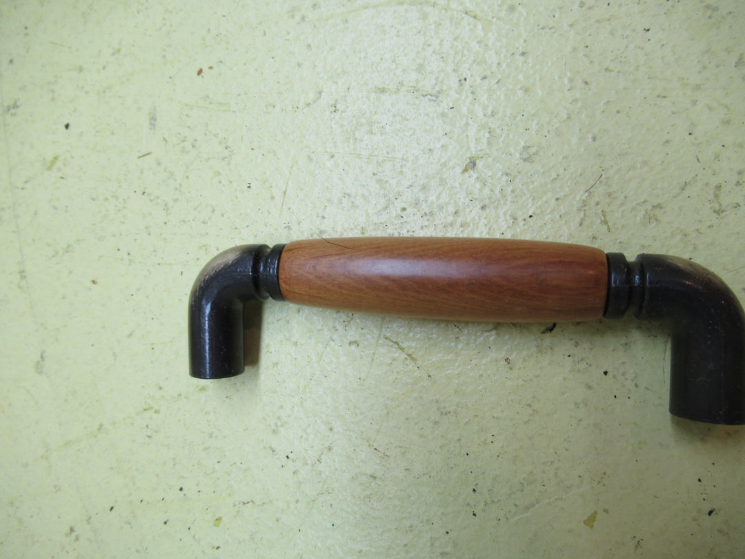 Retro Antique Bronze with Wood Insert Pull Handles 30H x 117L x 12D